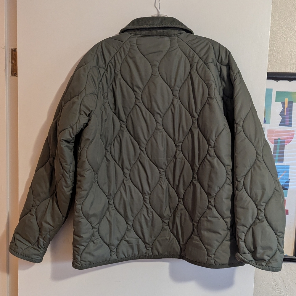 32 Degrees Women's Quilted Puffer Jacket in Sage Green, Size L - Picture 3 of 3